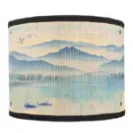 Abat-Jour Bambou Paysage Peint | HUAN