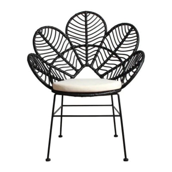 Fauteuil en Rotin Design Noir | OBSIDIAN