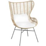 Fauteuil en Rotin et Métal | AURORE