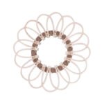 Miroir à Suspendre en Rotin Rose